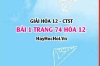 Giải bài 1 trang 74 Hóa 12 Chân trời sáng tạo SGK